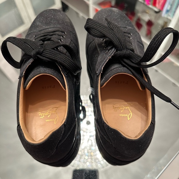 NWOT Christian Louboutin Vieira Black sneakers size 40. Worn once. - Picture 4 of 9